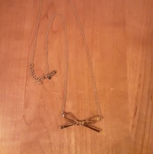 Kate spade gold bow necklace
